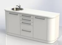 ВИТАЛИЯ КОМПЛЕКТ - тумбы напольные с радиусными закруглениями