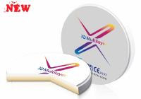 XTCERA ZrO2 – Циркониевый диск 3D Многослойный (98,5 мм, толщина диска 14 мм)