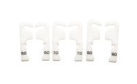 GAMMA Dental Protrusion Stop Set - набор протрузионных ограничителей, цвет белый, 6/7/8 мм