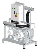 Cattani Maxi-Jet 2S х 2 - аспиратор стоматологический на 30 установок, до 45 м, алюминивая рама, контрольная панель, инвертор.