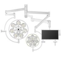 Эма ЭМАЛЕД 500/300/x - операционный светильник с консолью для монитора, потолочный, двухкупольный