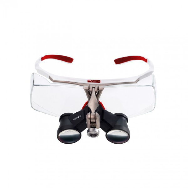 Univet Air-X - бинокулярные лупы системы Flip-up, рабочее расстояние 300-500 мм, увеличение 2.5x/3.5x/4.5x/6.0x