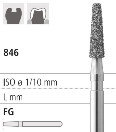 846 KR 018 SС Боры алмазные NTI