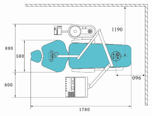 ROSON KLT 6210 N2+ Upper - стоматологическая установка с верхней подачей