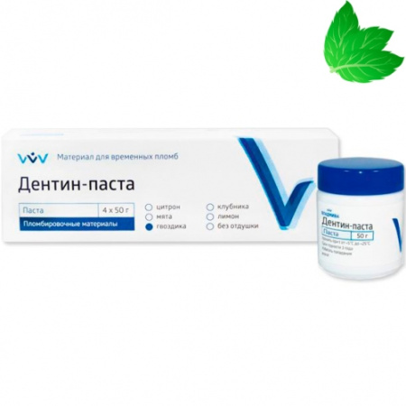 Дентин-паста мята 50 гр., Владмива
