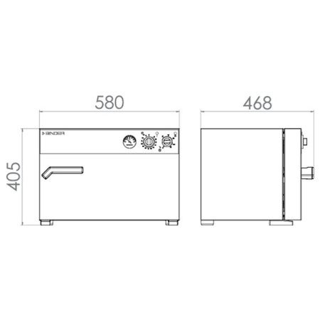 Binder E 28 - стерилизатор горячим воздухом, 28 л