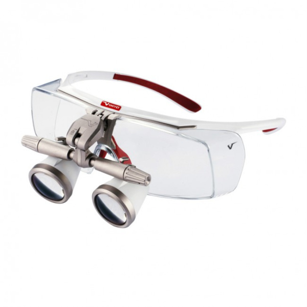 Univet Evo - бинокулярные лупы системы Flip-up, рабочее расстояние 300-500 мм, увеличение 2.5x