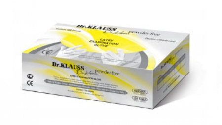 Перчатки латексные S Dr.Klauss (1уп-50 пар)