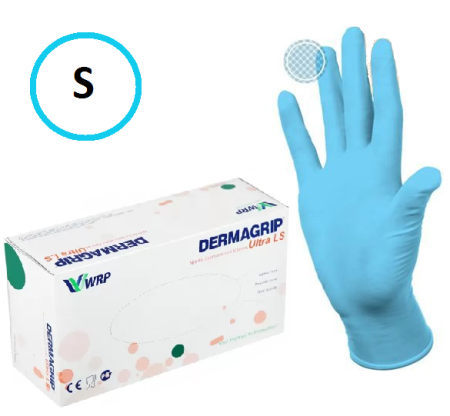 Перчатки Dermagrip Ultra LS нитрил S (1уп.-100пар.)