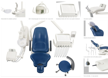 Suntem D540 – Стоматологическая установка с нижней подачей инструментов