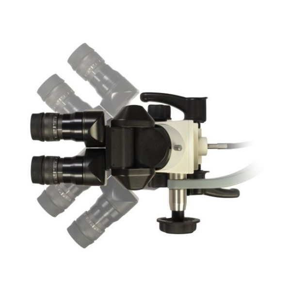 Densim Optics - стоматологический операционный микроскоп с поворотным двойным бинокуляром (0-195 градусов) и светодиодной подсветкой