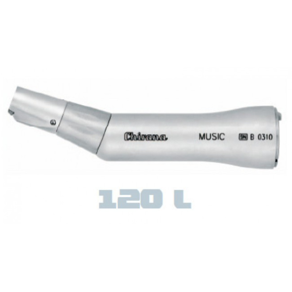 Chirana 120 L (Ti) - угловой наконечник с фиброопткой, 1:1 (нижняя часть), титановый корпус