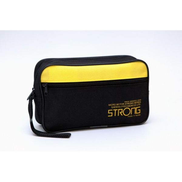 Saeshin STRONG 210 105L - косметологический микромотор с наконечником 105L и педалью включения-выключения, в сумке, 35000 об/мин