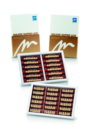 Зубы акриловые "Super lux" A1-25, 28шт ИТАЛИЯ