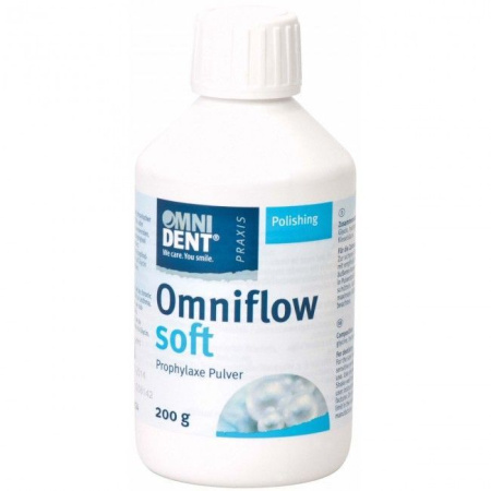 OMNIDENT OMNIFLOW SOFT - профилактический порошок с глицином для аппаратов Air Flow, 200 г